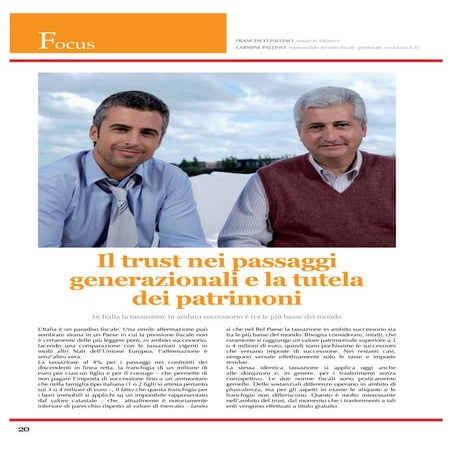 Passaggio generazionale e protezione del patrimonio