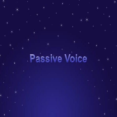 Passice voice 