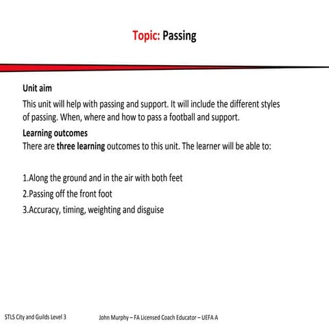 Passing | PPT