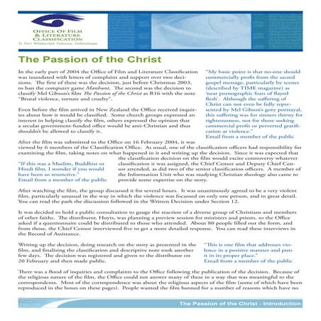 Passion Introduction