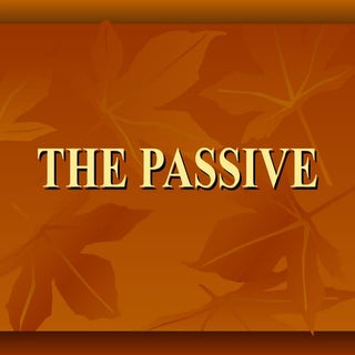Passive Voice