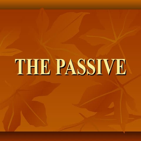 Passive Voice