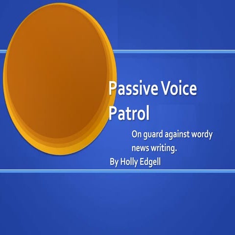 Passive Voice Patrol