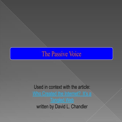 Passive Voice