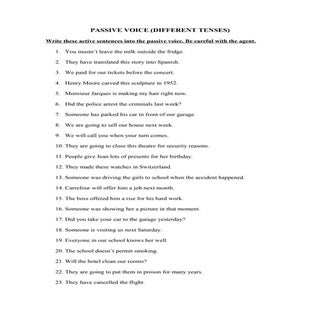 Passive voice-different-tenses-tran...