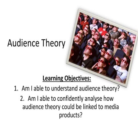 Section A: Passive Audience Theory
