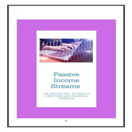 HOW TO MAKE PASSIVE INCOME | PDF