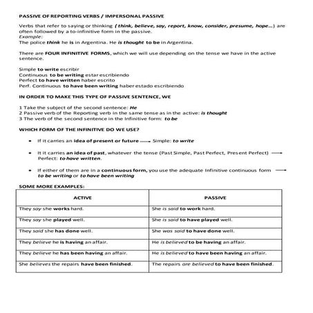 IMPERSONAL - CAUSATIVE PASSIVE GRAMMAR