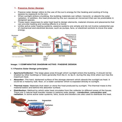 Passive solar design  notes