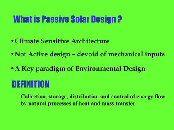 Passive Architecture Case Examples | PDF