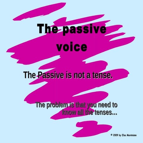 Unit 6 passive voice | PPTX