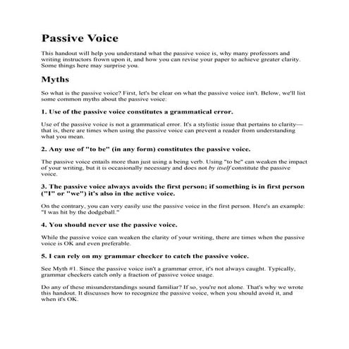 Passive voice