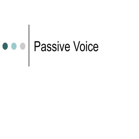 Passive voice