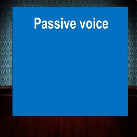 Passive voice