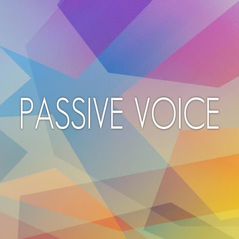 English - Passive Voice