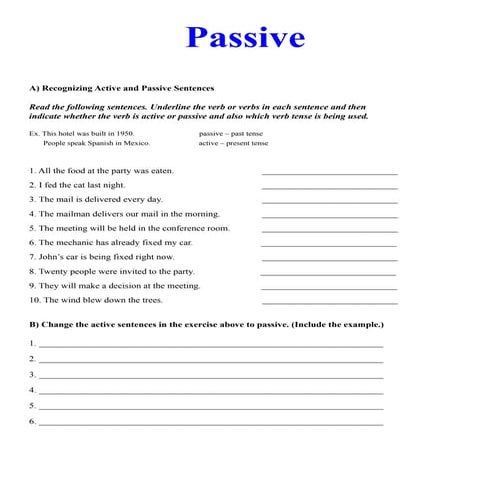 Passive voice