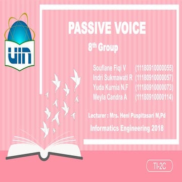 Power Point / PPT - Passive Voice || (Grammar)