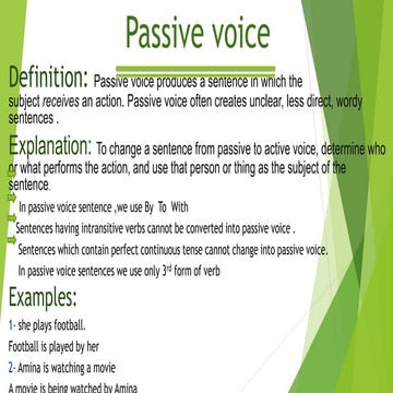 Passive voice