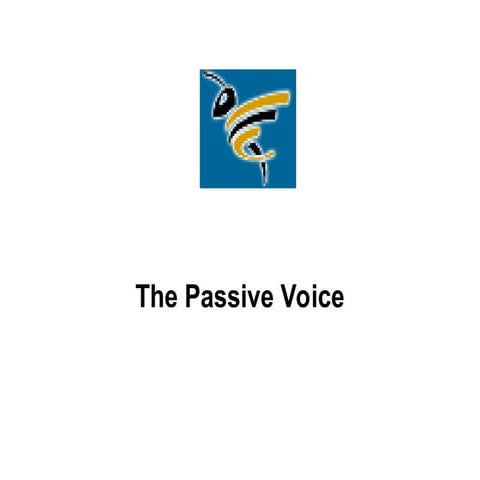 Passive Voice: Explanation and Example Sentences