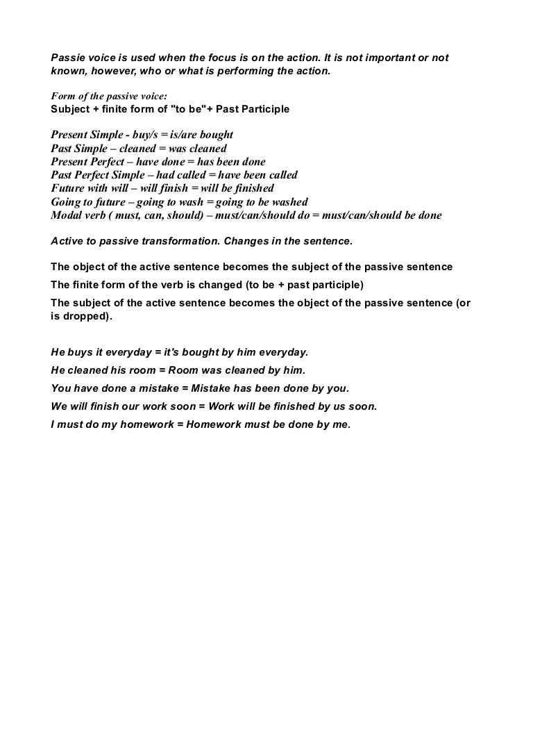 Passive Voice By Aliona Antonevic Passive Voice By Aliona Antonevic