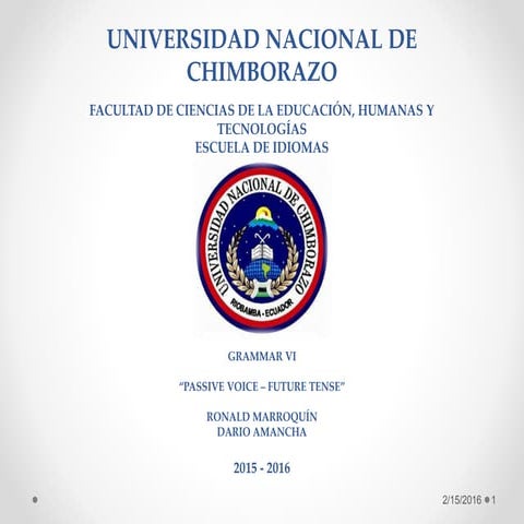 Passive voice future