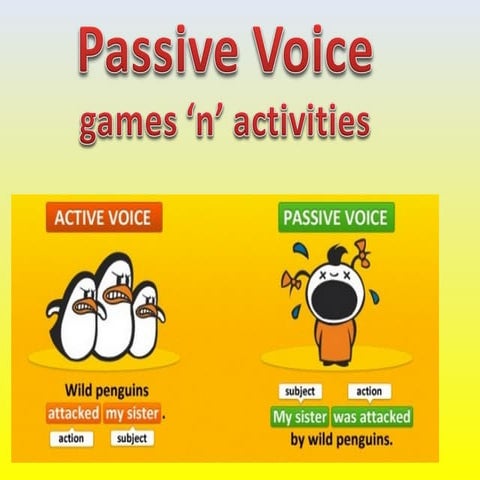 Passive Voice games and activities