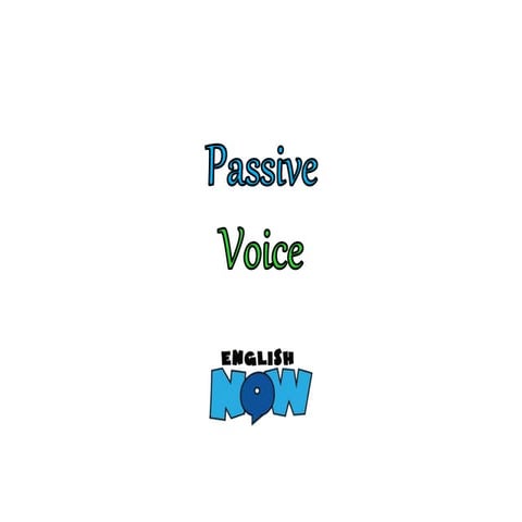 Passive voice nº00   2015