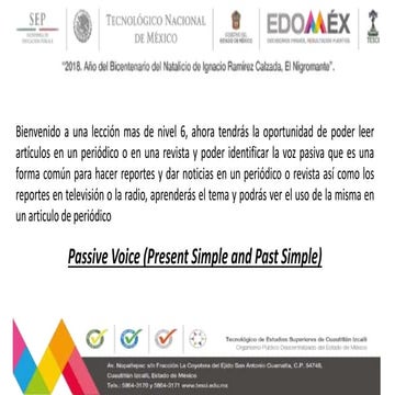 Passive Voice - Present and Past