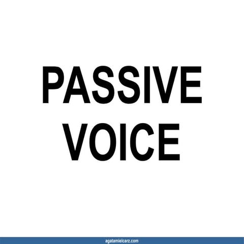 Passive voice presentation