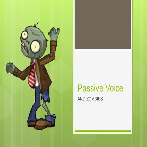 Passive voice quick presentation