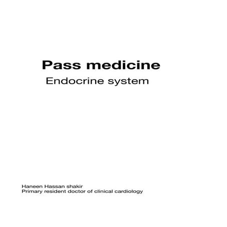 Pa`ss medicine endocrine system for mrcp.pdf