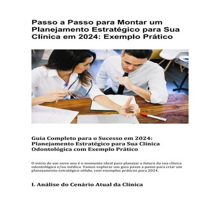Passo a Passo para Montar um Planejamento Estratégico para Sua Clínica ...