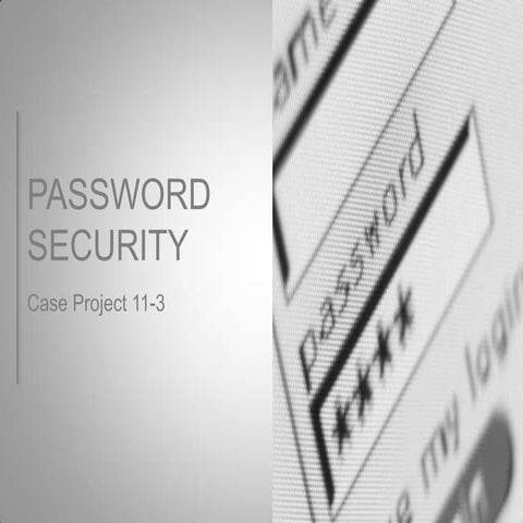 Password Security