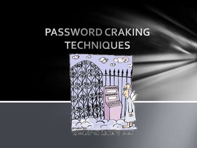 Password craking techniques 