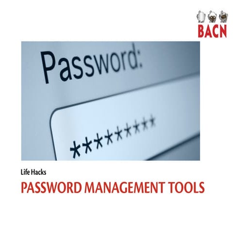 Password management tools