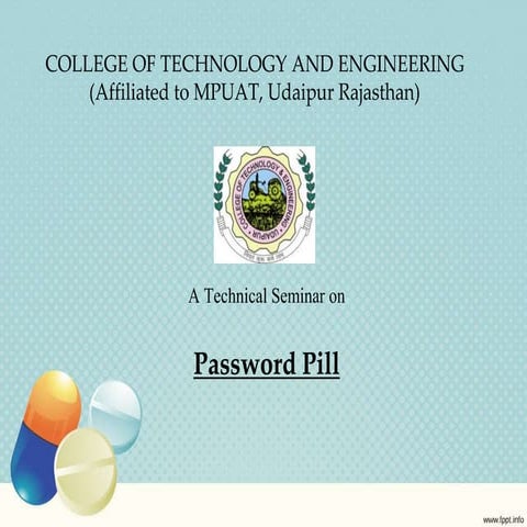 Password pill | PPTX