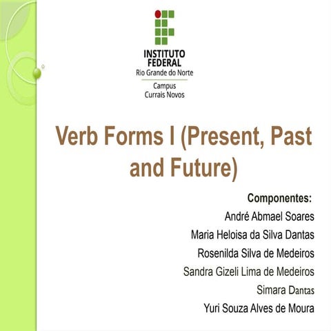 Past. Passado em Língua Inglesa.........