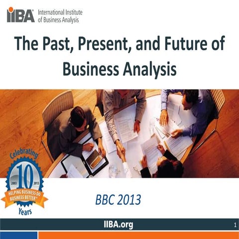 The Past, Present, and Future of Business Analysis
