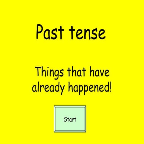 Past tense