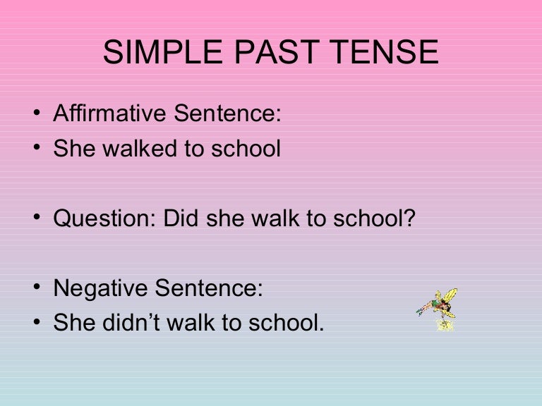 Past Tense And Past Continuous