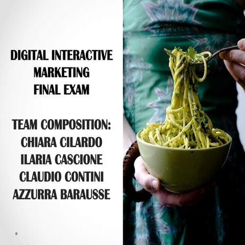 Pasta Brand - Digital Interactive Marketing | PDF