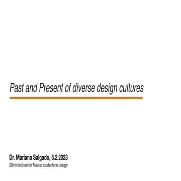 Past and Present of diverse design cultures.pdf