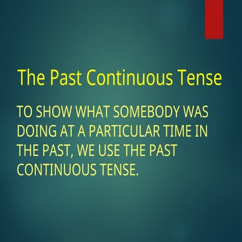 past continousVS PAST SIMPLE WITH EXERCISES