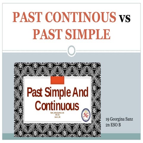 Past continous vs past simple