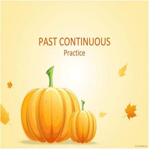 Past continuous | PPT