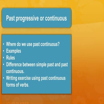 #learningisfun #englishgrammar Tenses | Past Progressive or Continuous Tense ...