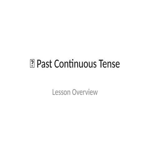 Esta es una diapositiva hecha con IA sobre el Past_Continuous_Tense con ejemp...