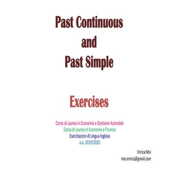 Comprehensive Exercises on Past Continuous and Past Simple Tenses in ...