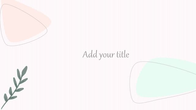 Pastel flower slide template PPT Pastel flower slide template PPT