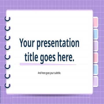 Pastel Notebook - PPt slides editable ey | PPTX